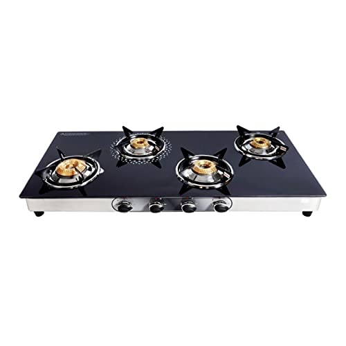 Flame Supreme 4 Brass Burner Toughened Glass LPG Gas Stove offers in Hyderabad